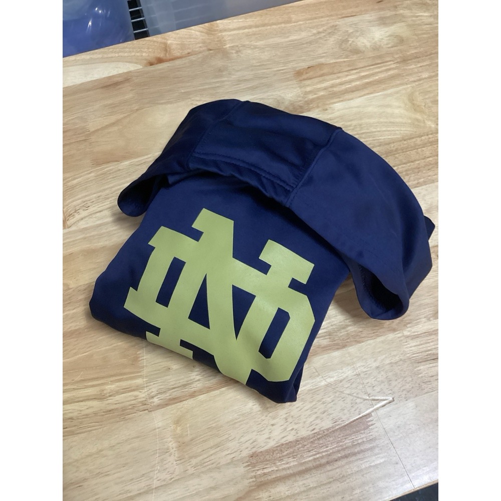 Boys Gen2 Notre Dame Fighting Irish Long‎ Sleeve Performance Hoodie- Navy
